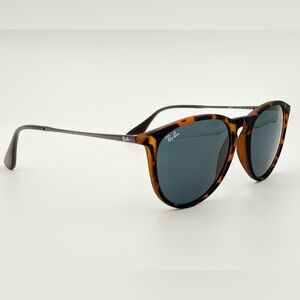 Ray-Ban Havana Erika Sunglasses Classic Green Lens RB4171 w\Case